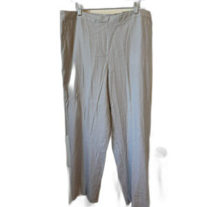 Chico's NEW Pants 2.5 Elasticized Waist Silver Pinstripe (Women's 14)